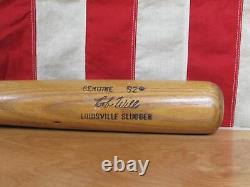 Vintage 1960s Louisville Slugger H&B Wood Baseball Bat Bob Will S2 Model 35