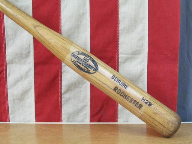 Vintage 1960s Louisville Slugger H&b Wood Fungo Baseball Bat H29 Rochester 37