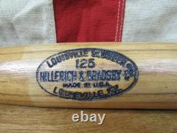 Vintage 1960s Louisville Slugger H&B Wood Fungo Baseball Bat H29 Rochester 37