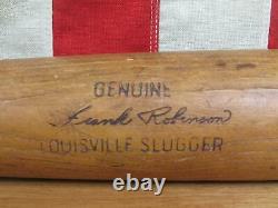 Vintage 1960s Louisville Slugger Wood Baseball Bat HOF Frank Robinson Model 33