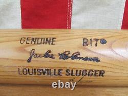 Vintage 1960s Louisville Slugger Wood Baseball Bat Jackie Robinson Signed 36