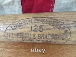 Vintage 1960s Louisville Slugger Wood Baseball Bat Nelson Fox 34 MCC College
