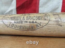 Vintage 1960s Louisville Slugger Wood Baseball Bat Nelson Fox 34 MCC College