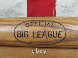 Vintage 1960s Official Big League Wood Baseball Bat Hillerich Bradsby Co. 35