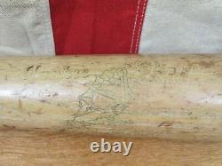 Vintage 1960s Stall & Dean Wood Baseball Bat Yankee Clipper 34 Great Ship Brand