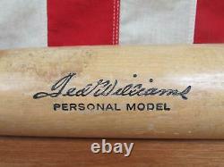 Vintage 1960s Ted Williams Wood Baseball Bat Personal Model HOF 35 Red Sox