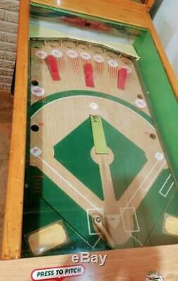 Vintage 1961 Original Williams Batting Champ Bat/baseball Deluxe Pinball Machine