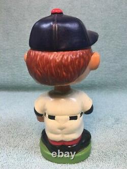 Vintage 1962 Washington Senators Bobble Head Nodder with Tilted Cap and Bat