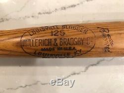 Vintage 1962 Willie Tasby Louisville Slugger H&B Game Used Baseball Bat