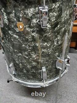 Vintage 1967 Ludwig 16X16 Floor Tom BDP Black Diamond Pearl Baseball Bat Muffler