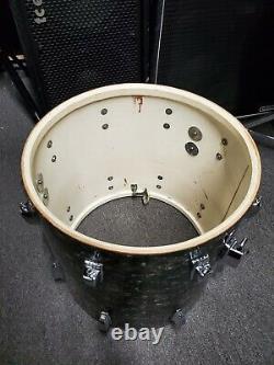 Vintage 1967 Ludwig 16X16 Floor Tom BDP Black Diamond Pearl Baseball Bat Muffler