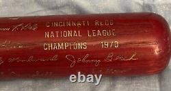 Vintage 1970 Cincinnati Reds NL Champions Hillerich & Bradsby Baseball Bat Rare