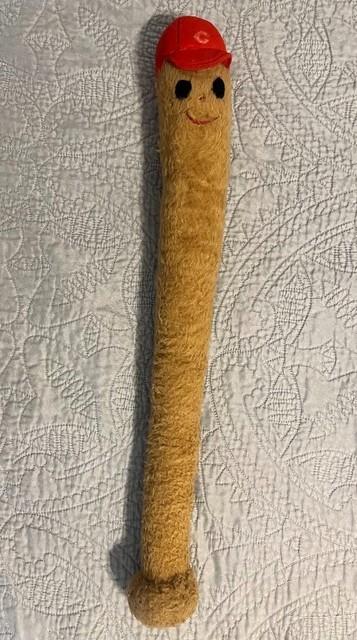 Vintage 1970's Cincinnati Reds Stuffed Baseball Bat