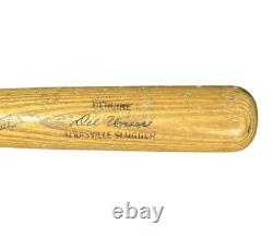 Vintage 1970s Del Unser Signed Game Used LS 34.5 Inch Baseball Bat Phillies