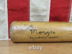 Vintage 1970s Handcrafted Wood Baseball Bat Joe Morgan HOF Cincinnati Reds 33