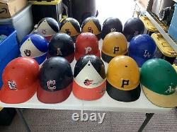 Vintage 1970s Lot of 15 MLB Baseball Replica Full Size Batting Helmets By Laich