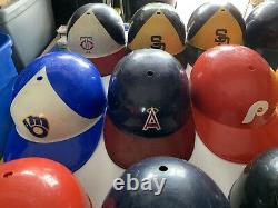 Vintage 1970s Lot of 15 MLB Baseball Replica Full Size Batting Helmets By Laich