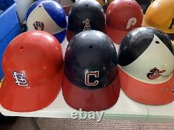 Vintage 1970s Lot of 15 MLB Baseball Replica Full Size Batting Helmets By Laich