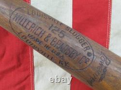 Vintage 1970s Louisville Slugger Wood Baseball Bat Danville Warriors 35 Minors