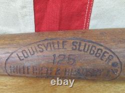 Vintage 1970s Louisville Slugger Wood Baseball Bat Danville Warriors 35 Minors