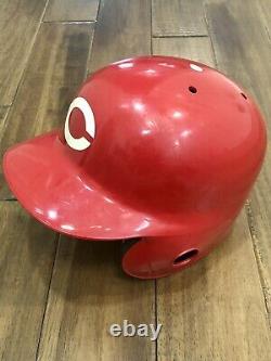 Vintage 1970s game used Cincinnati Reds ABC batting helmet Big Red Machine