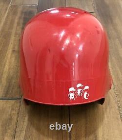 Vintage 1970s game used Cincinnati Reds ABC batting helmet Big Red Machine