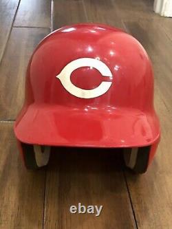 Vintage 1970s game used Cincinnati Reds ABC batting helmet Big Red Machine
