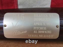 Vintage 1974 Louisville Slugger Hank Aaron Baseball Bat 715th HomeRun 32 Braves