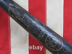 Vintage 1976 Louisville Slugger Black Wood Baseball Bat HOF Roberto Clemente 35