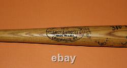 Vintage 1977 RON LEFLORE Detroit Tigers S44 game used SIGNED Baseball Bat