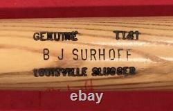 Vintage 1980's B. J. Surhoff Milwaukee Brewers Signed Game Used Baseball Bat Old