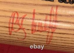 Vintage 1980's B. J. Surhoff Milwaukee Brewers Signed Game Used Baseball Bat Old