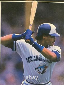 Vintage 1988 Jesse Barfield Toronto Blue Jays Signed Game Used Baseball Bat Old