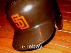 Vintage 1989 Game Used San Diego Padres Rawling's Baseball Batting Helmet Abc