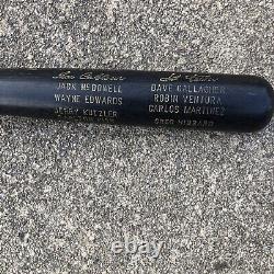 Vintage 1990 Chicago White Sox Autographed (names) Black Louisville Slugger Bat
