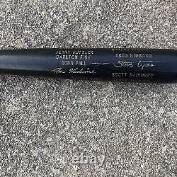 Vintage 1990 Chicago White Sox Autographed (names) Black Louisville Slugger Bat