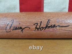 Vintage 1990s Louisville Slugger Baseball Bat Craig Holman Game Used 35 Signed