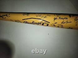 Vintage 1993 Signed Baseball Bat Danville Braves Team