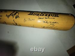 Vintage 1993 Signed Baseball Bat Danville Braves Team