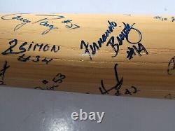 Vintage 1993 Signed Baseball Bat Danville Braves Team