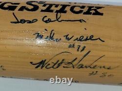 Vintage 1993 Signed Baseball Bat Danville Braves Team