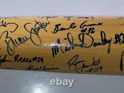 Vintage 1993 Signed Baseball Bat Danville Braves Team