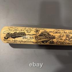 Vintage 1995 Cleveland Indians Heavy Hitter Carved Baseball Bat 1,174/5,000