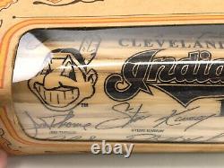 Vintage 1999 Cleveland Indians Heavy Hitter Carved Baseball Bat New Box Damage