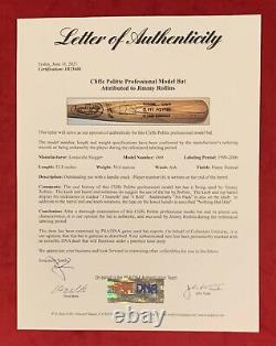 Vintage 1999 Jimmy Rollins Pre-Rookie Phillies Game Used Baseball Bat PSA Cert