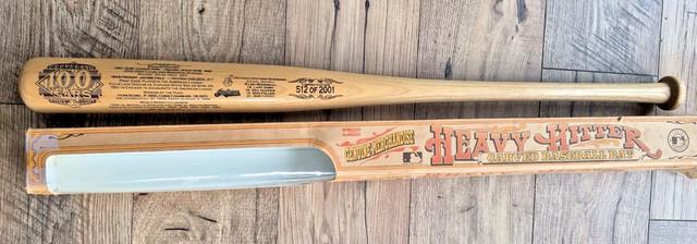 Vintage 2001 Cleveland Indians 100 Yrs Heavy Hitter Carved Baseball Bat 512/2001