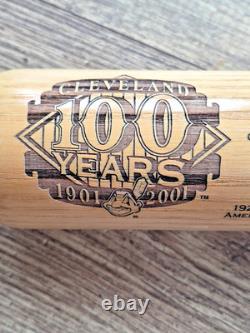 Vintage 2001 Cleveland Indians 100 Yrs Heavy Hitter Carved Baseball Bat 512/2001
