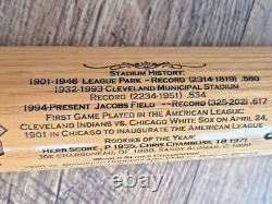 Vintage 2001 Cleveland Indians 100 Yrs Heavy Hitter Carved Baseball Bat 512/2001