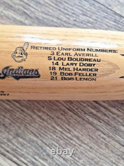 Vintage 2001 Cleveland Indians 100 Yrs Heavy Hitter Carved Baseball Bat 512/2001