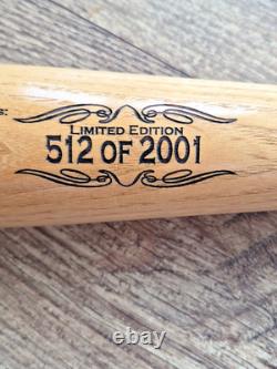 Vintage 2001 Cleveland Indians 100 Yrs Heavy Hitter Carved Baseball Bat 512/2001
